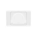 Reverse bullnose wall plate | White